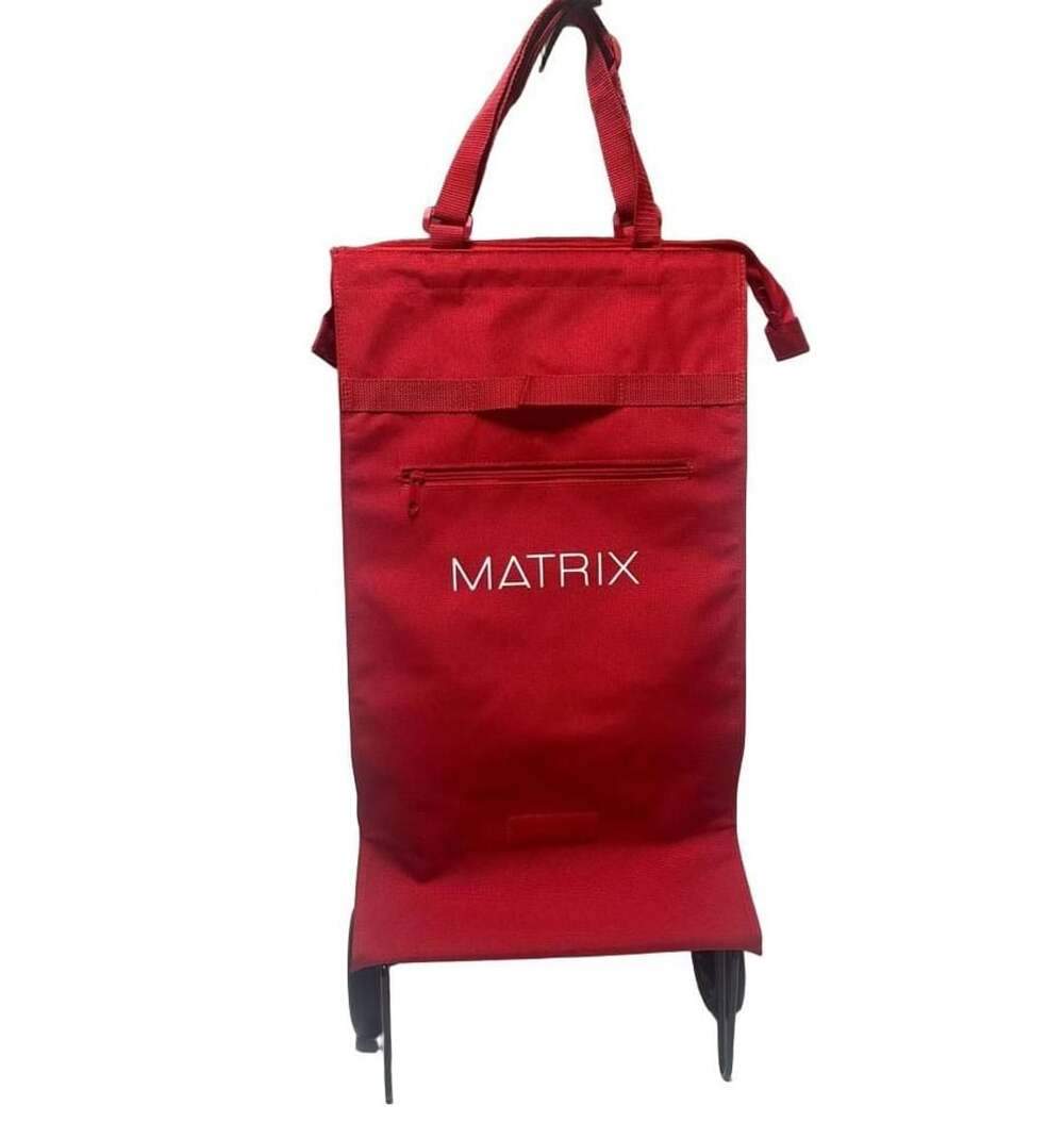 The Matrix Resurrections Red Foldable Shopping Utility Cart with Wheels